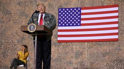 Trump diz que não vai retirar tropas do Iraque em visita surpresa ao país