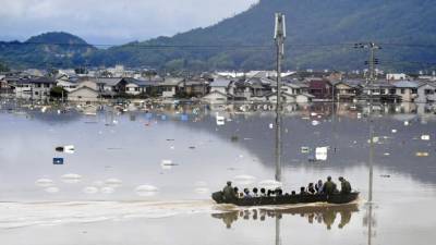 Tufão dirige-se para zona devastada pelas chuvas no oeste do Japão