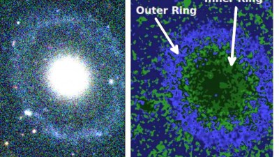 Uma nova galáxia de tipo raro localizada a 359 milhões de anos luz da Terra