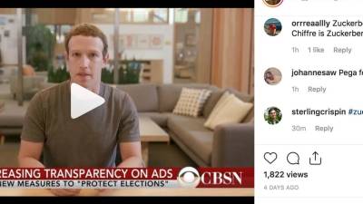 Vídeo falso do fundador do Fecebook divulgado na rede social Instagram