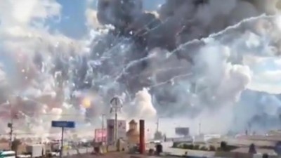 Vídeo regista explosão num mercado de fogo-de-artifício que causou dezenas de mortes