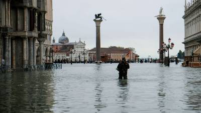Veneza enfrenta hoje mais uma maré excecional