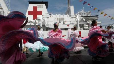 Venezuela recebe navio-hospital chinês