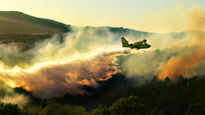 Verão atípico na União Europeia com aviões enviados para combater fogos na Escandinávia