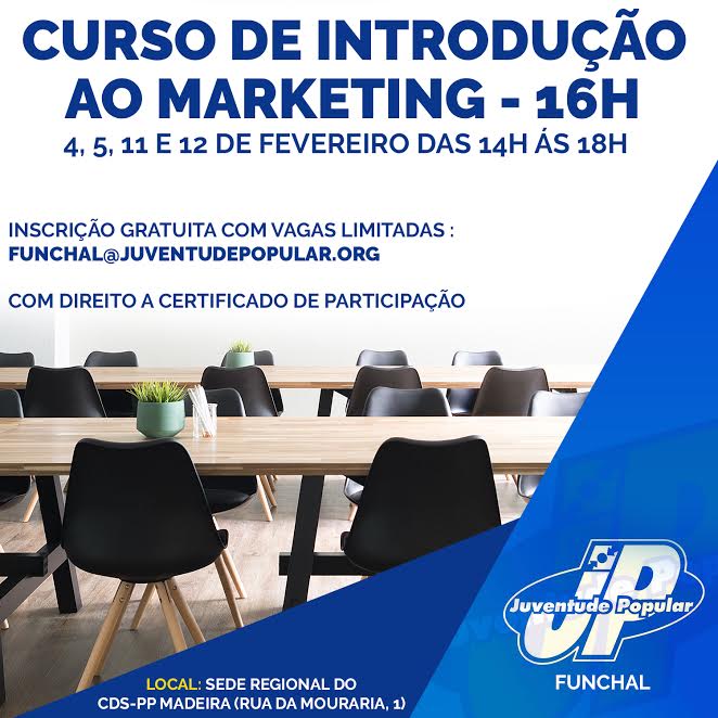 JP promove Curso de Introdução ao Marketing