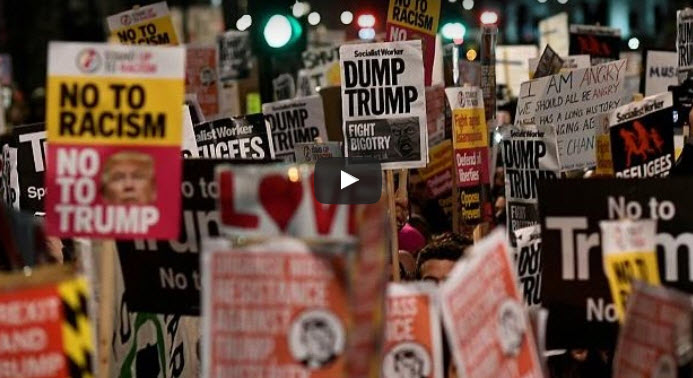 Reino Unido: Protestos contra Trump colocam Theresa May sob pressão [vídeo]