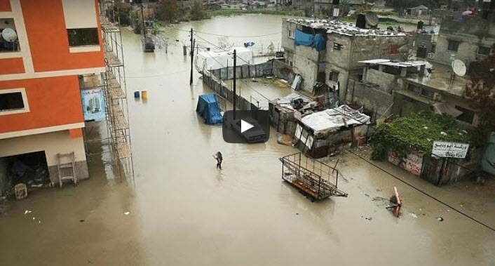 Inundações pioram situação de palestinianos na Faixa de Gaza [vídeo]