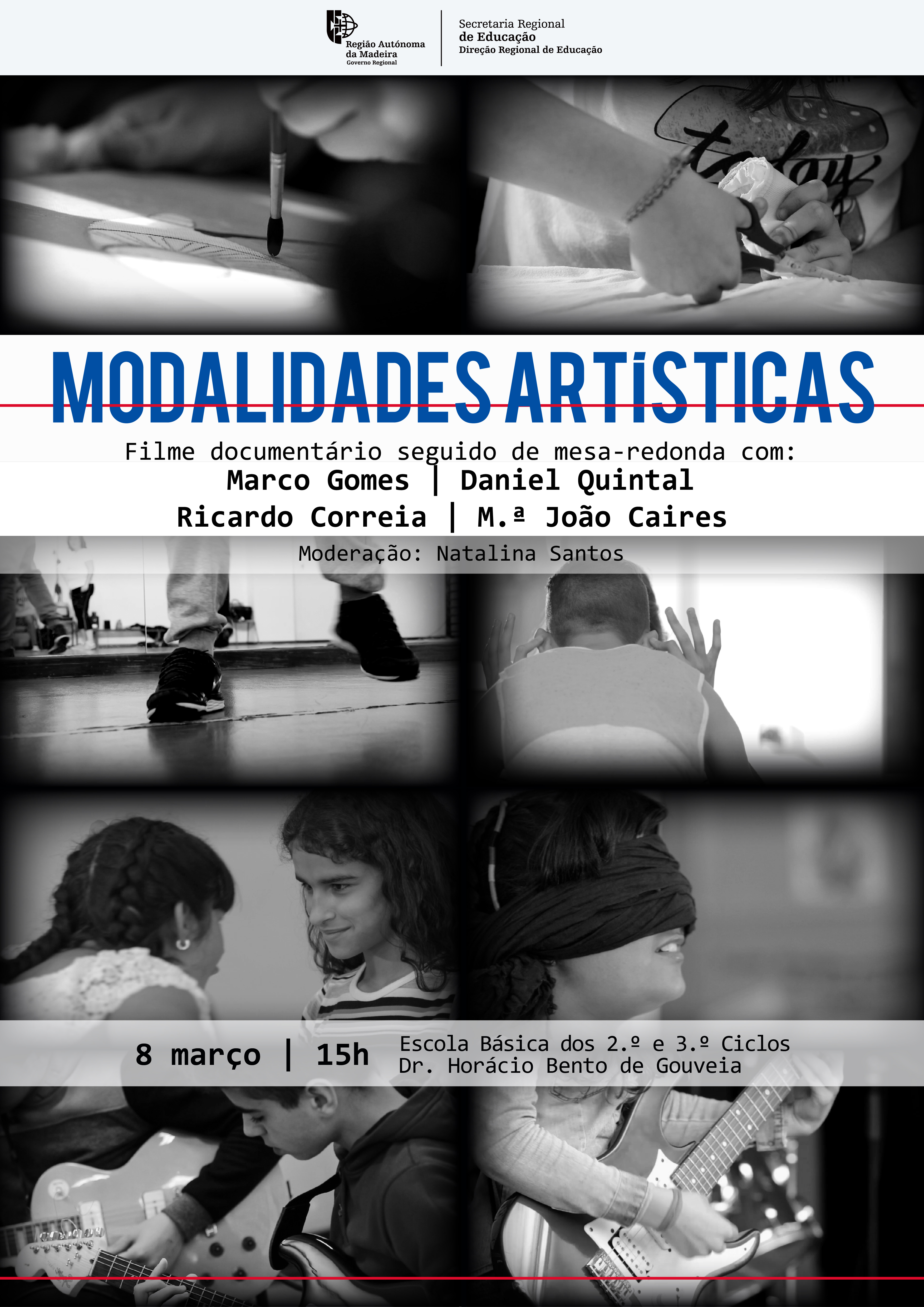 Documentário ‘Modalidades Artísticas’ apresentado dia 8