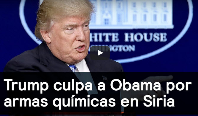 Trump acusa Obama pela Síria ter armas químicas (imagens sensíveis…) [vídeo]
