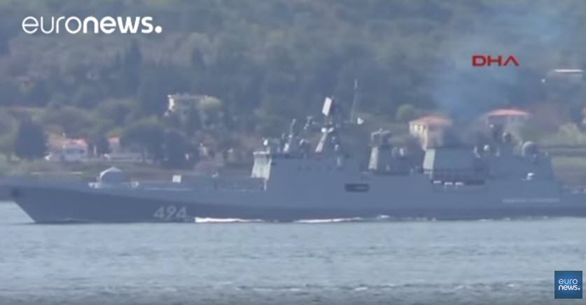 Rússia envia fragata com mísseis de cruzeiro para perto das costas sírias [vídeo]