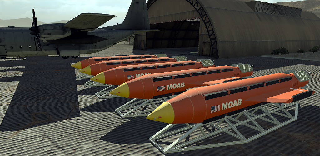 EUA lançam sua maior bomba não-nuclear no Afeganistão US GBU-43 / B. MOAB: Mãe de Todas as Bombas [Vídeo]