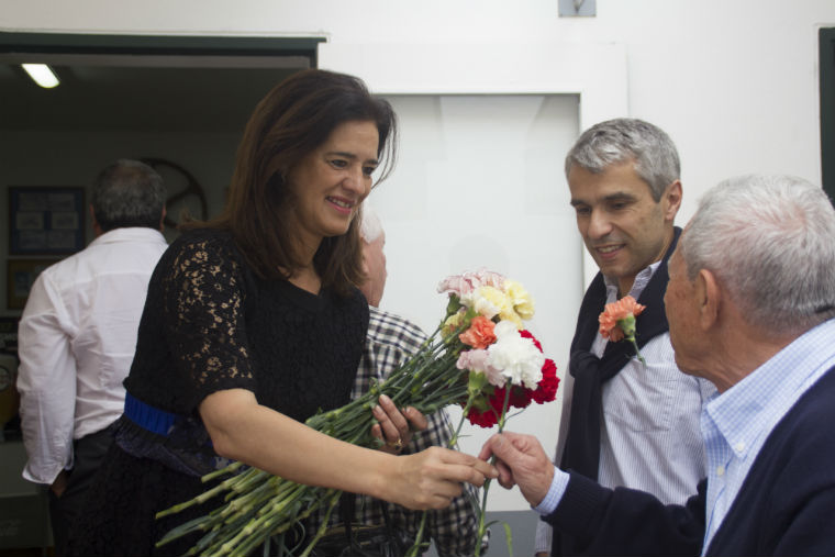Rubina Leal almoçou com a Liga dos Combatentes assinalando o 25 de Abril