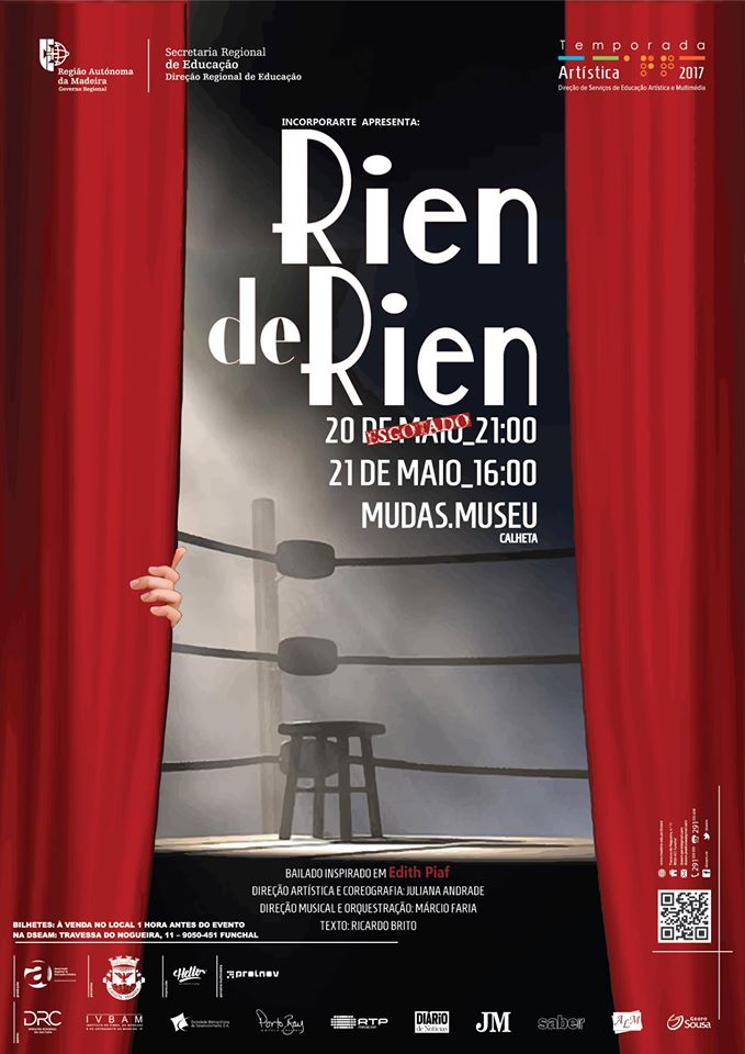 Bailado inspirado em Edith Piaf na Calheta a 20 e 21 de maio