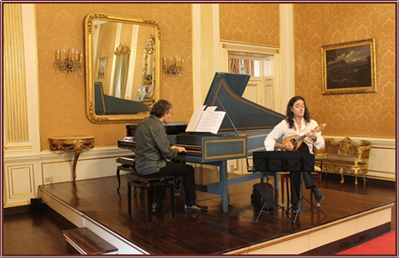 Concerto de bandolim e cravo amanhã no Palácio de São Lourenço
