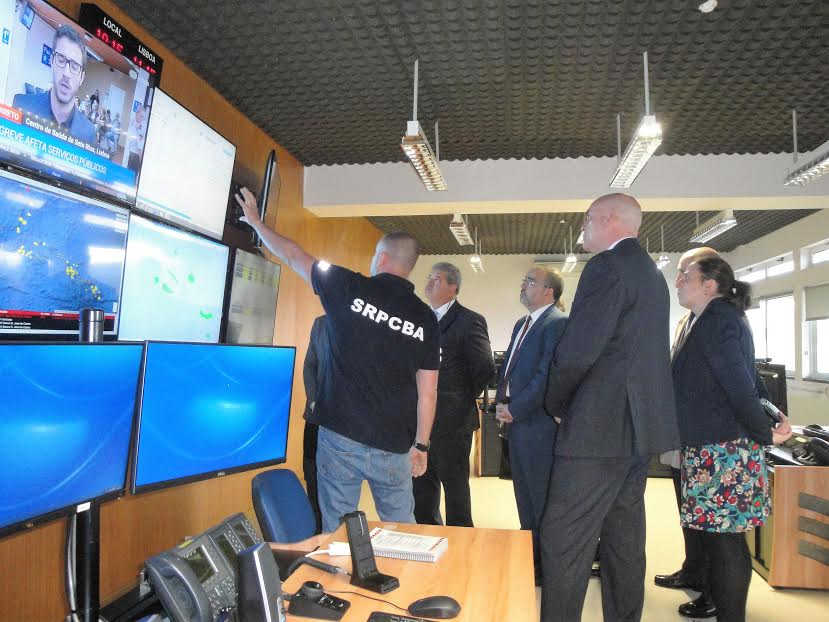 Pedro Ramos visitou Serviço Regional de Protecção Civil e Bombeiros dos Açores
