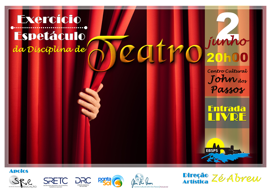 Exercício/Espetáculo de Teatro na Ponta do Sol a 2 de junho