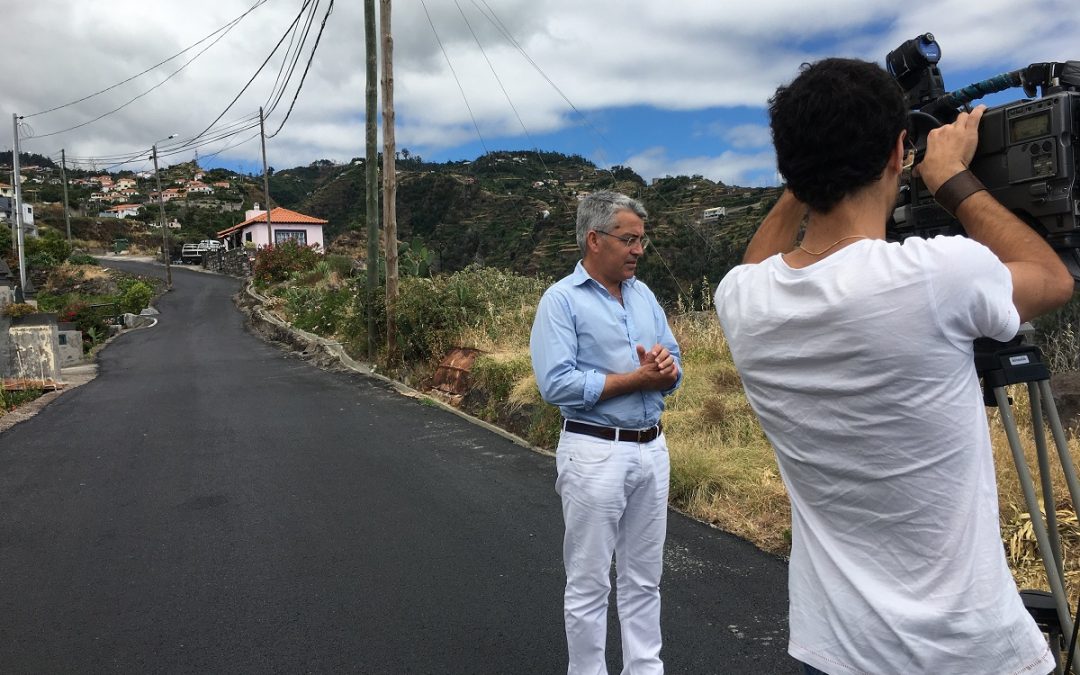 JPP apresentou conclusão de pavimentação no Caminho da Lombada