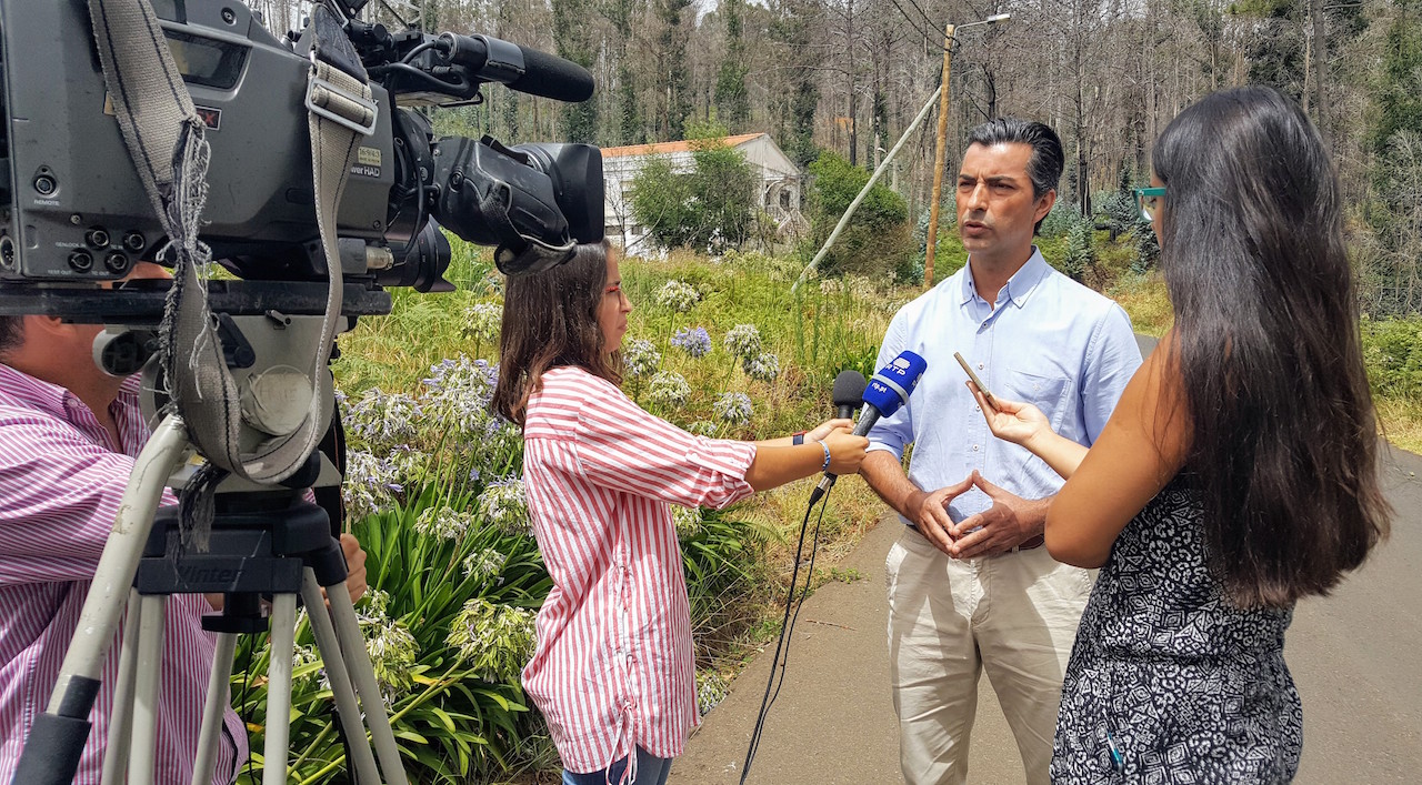 Martinho Câmara assume compromisso de criar plano municipal de combate a incêndios na Calheta