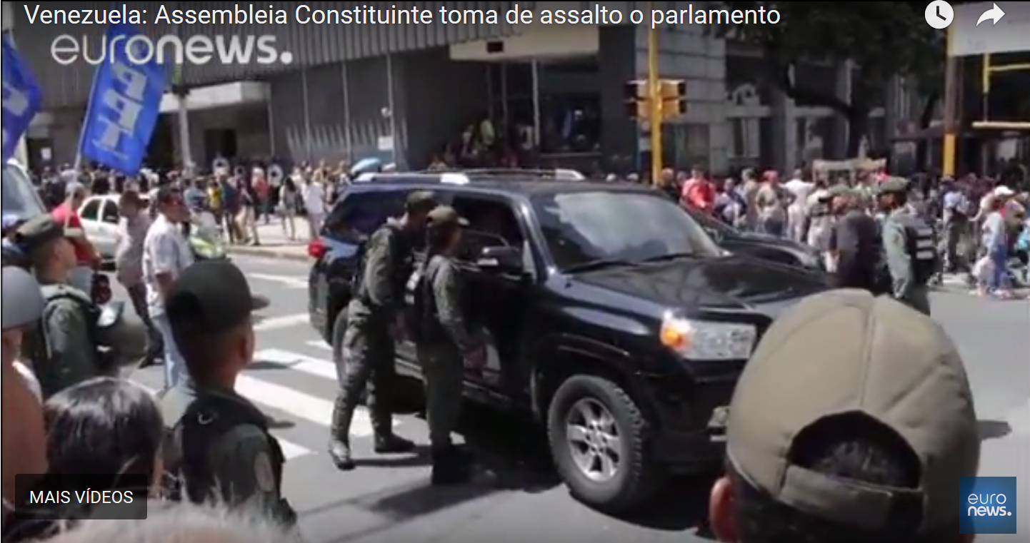Venezuela: Assembleia Constituinte toma de assalto o parlamento [vídeo]
