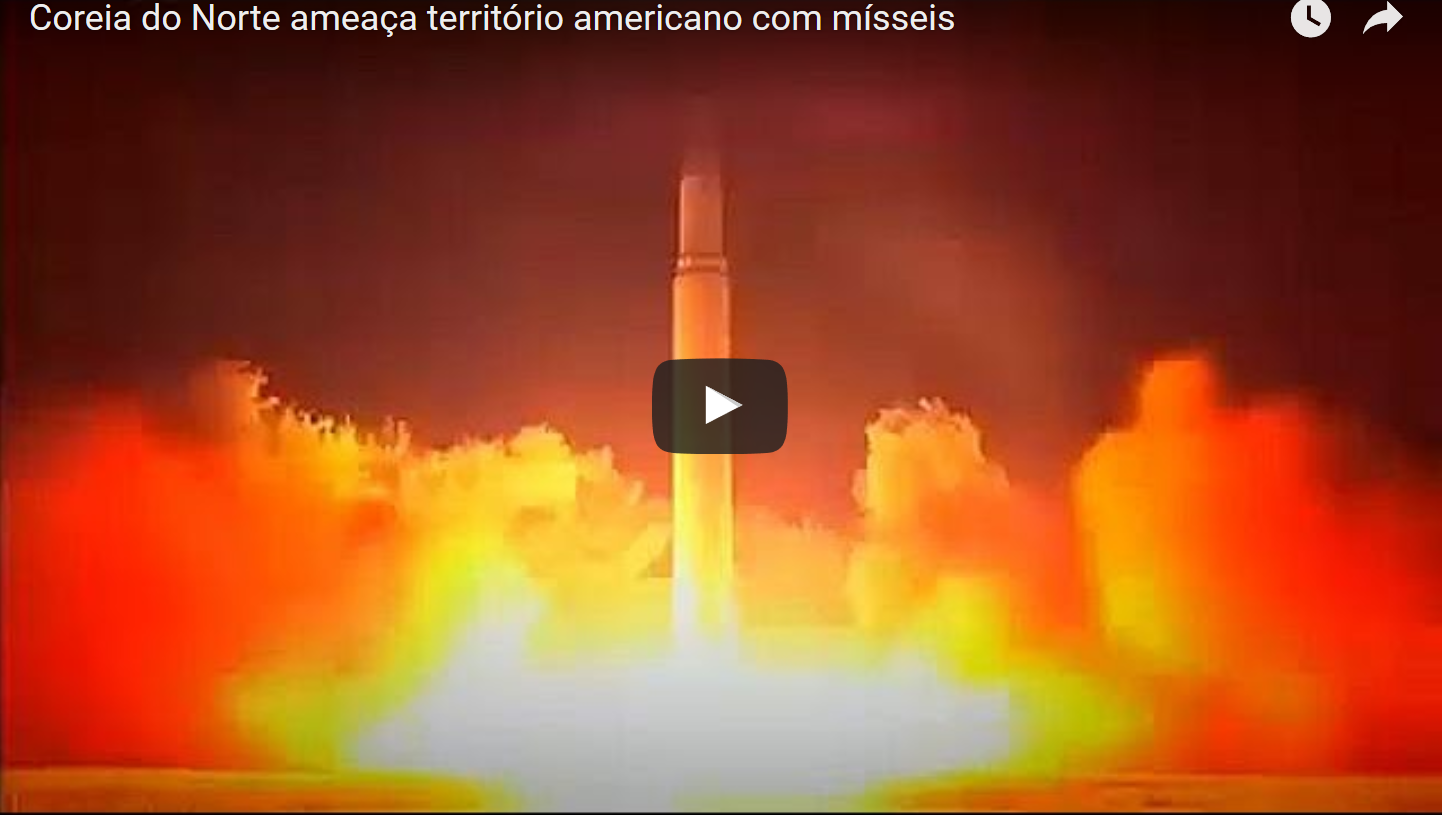 Coreia do Norte ameaça território americano com mísseis [vídeo]