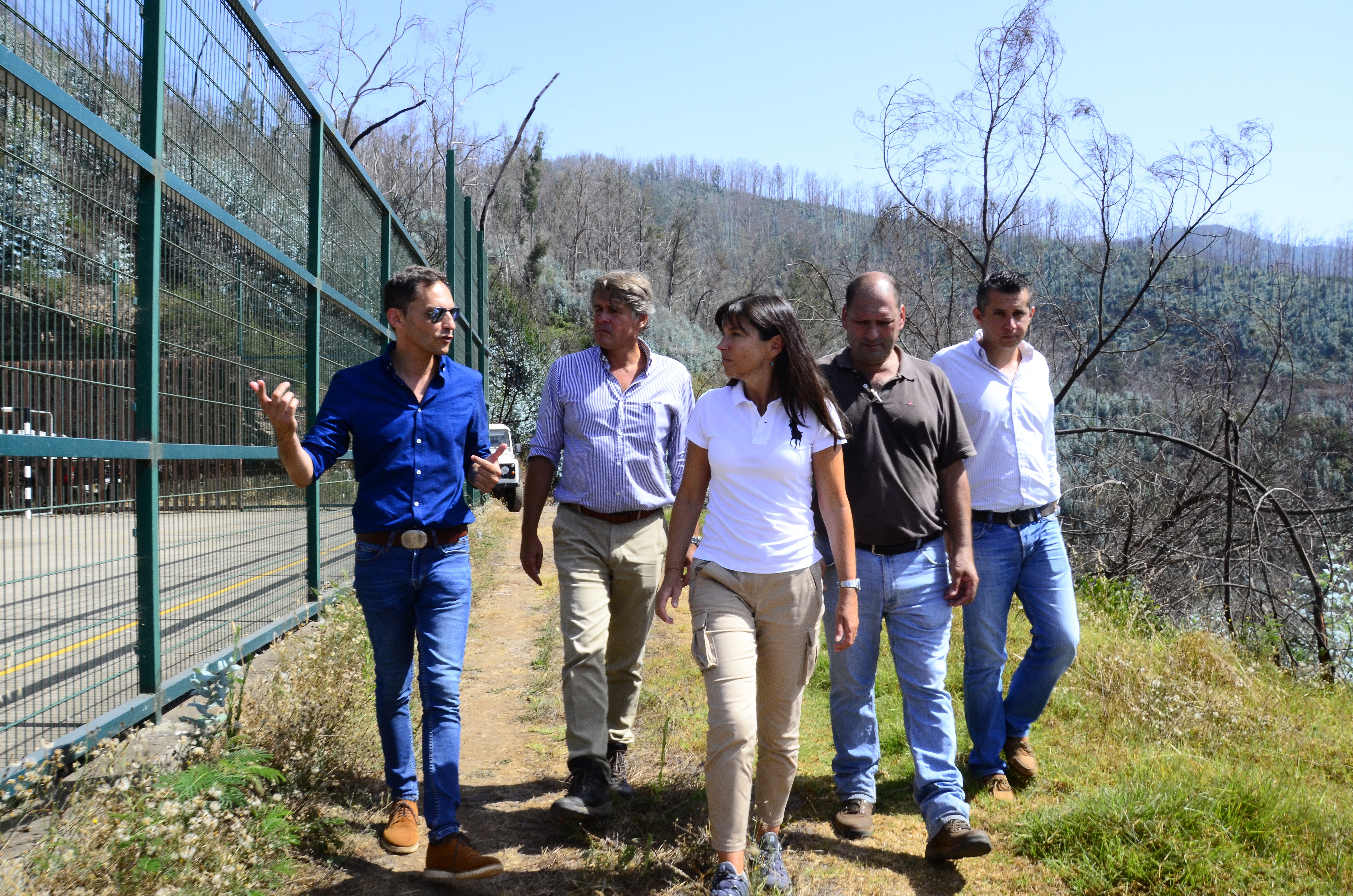 Susana Prada visitou operações de limpeza de área ardida em São Roque