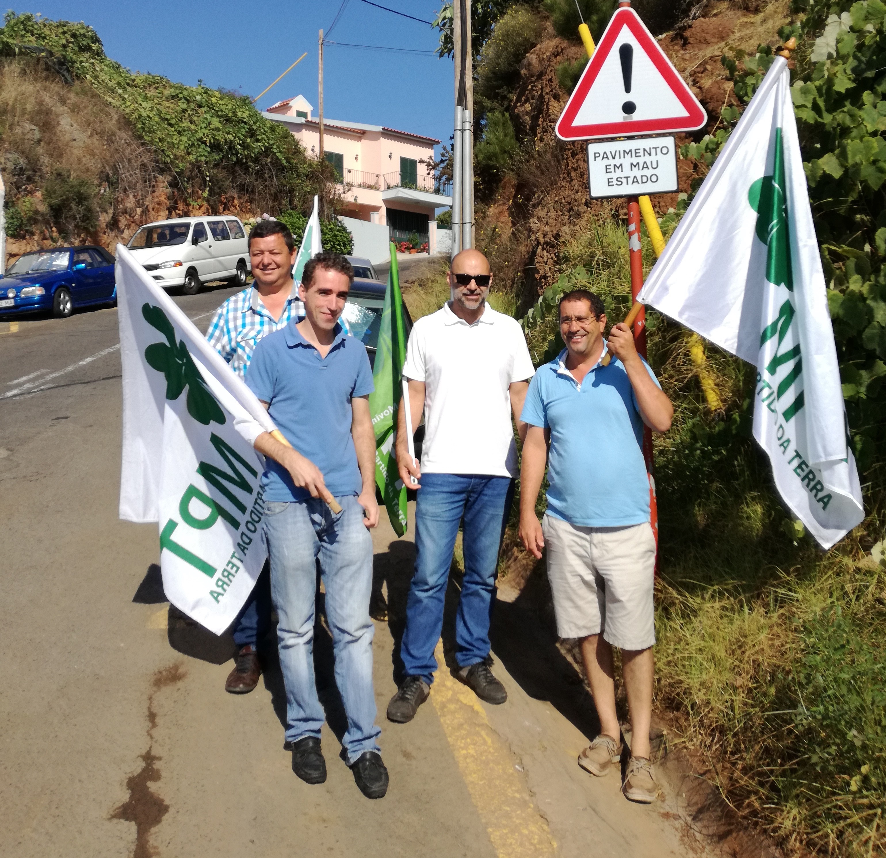 MPT constata estradas em mau estado nas zonas altas de Câmara de Lobos