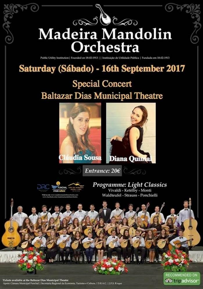 Amanhã há concerto de Bandolins no Baltazar Dias