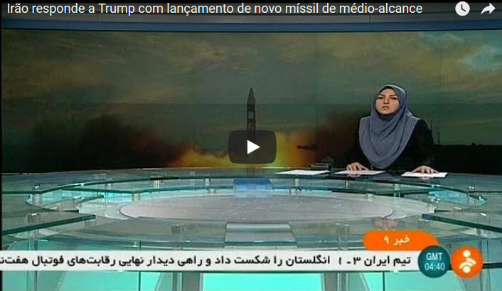 Irão responde a Trump com lançamento de novo míssil de médio-alcance [vídeo]