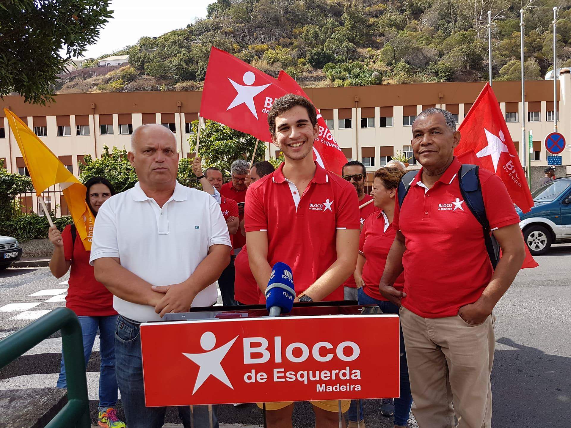 André Teixeira diz em Santa Cruz que o BE defende um Orçamento Participativo e um referendo a investimentos