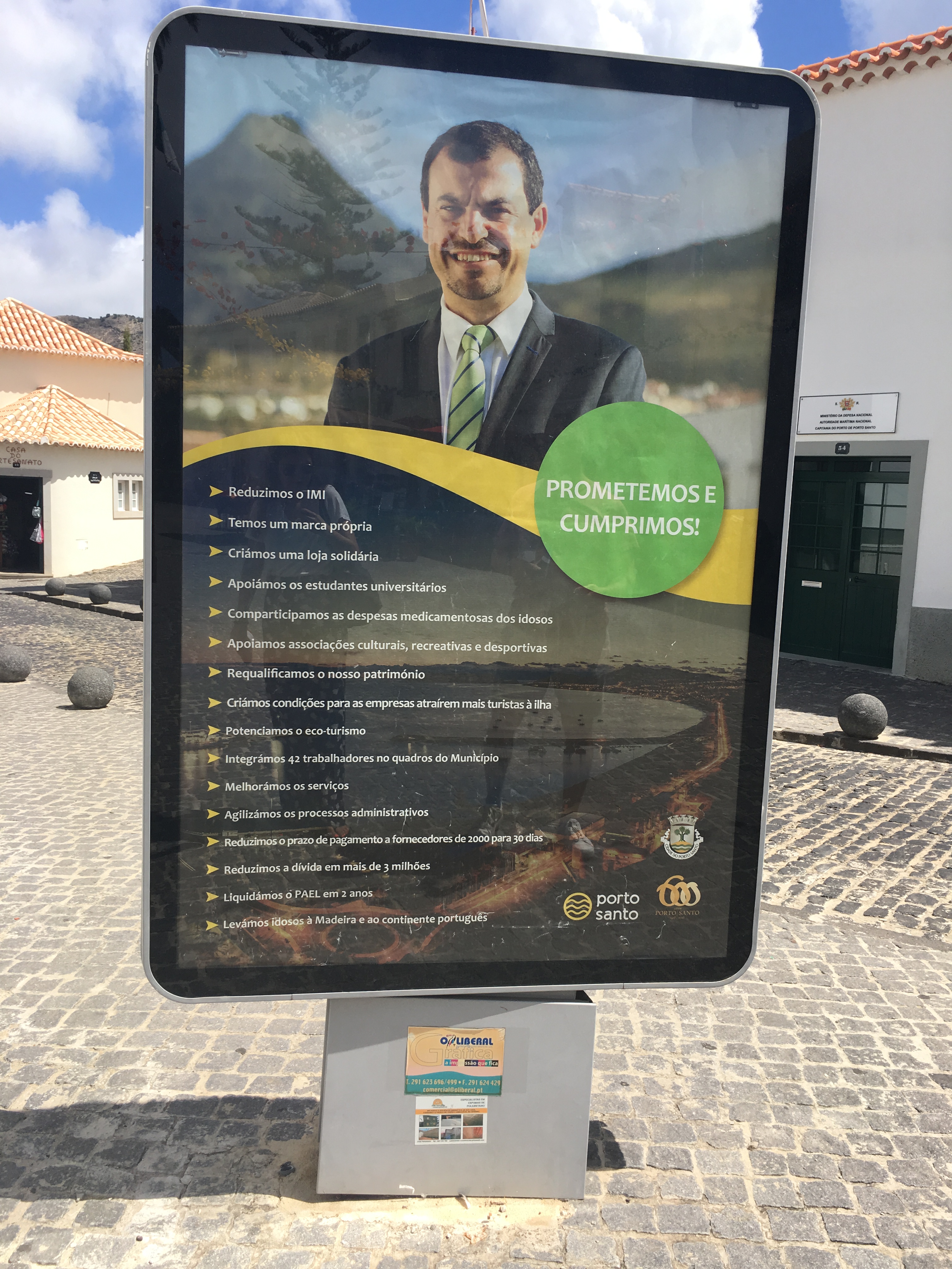 CNE dá razão ao PTP sobre propaganda nos Mupis do Porto Santo