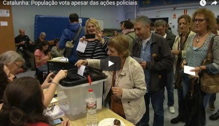 Catalunha: População vota apesar das ações policiais [vídeo]