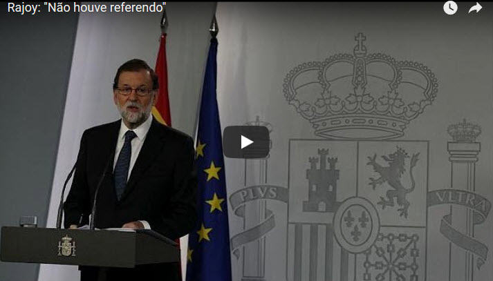 Rajoy: “Não houve referendo” [vídeo]