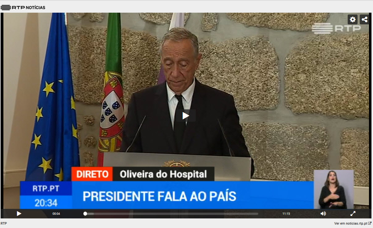 Mensagem do Presidente da República ao País [vídeo]
