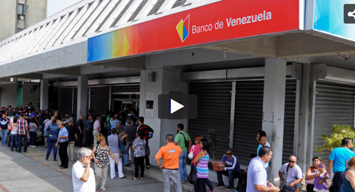 Venezuela: Levantamentos no multibanco limitados a  25 cêntimos europeus