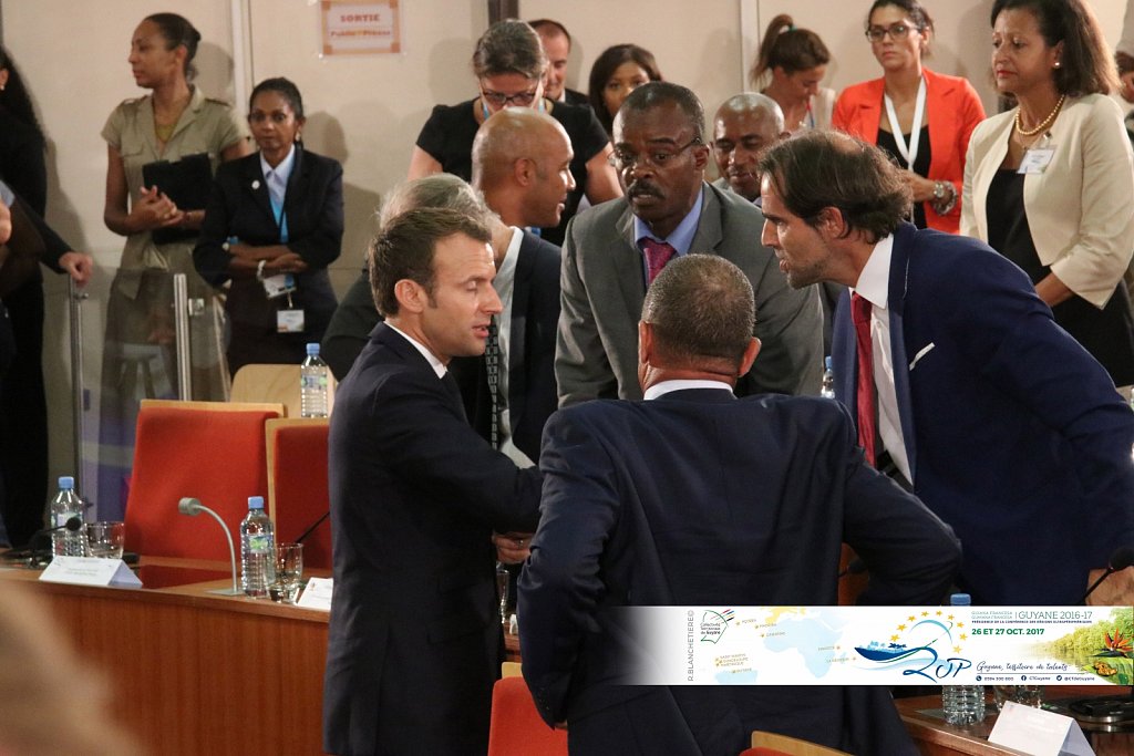Miguel Albuquerque com presidente francês Emmanuel Macron