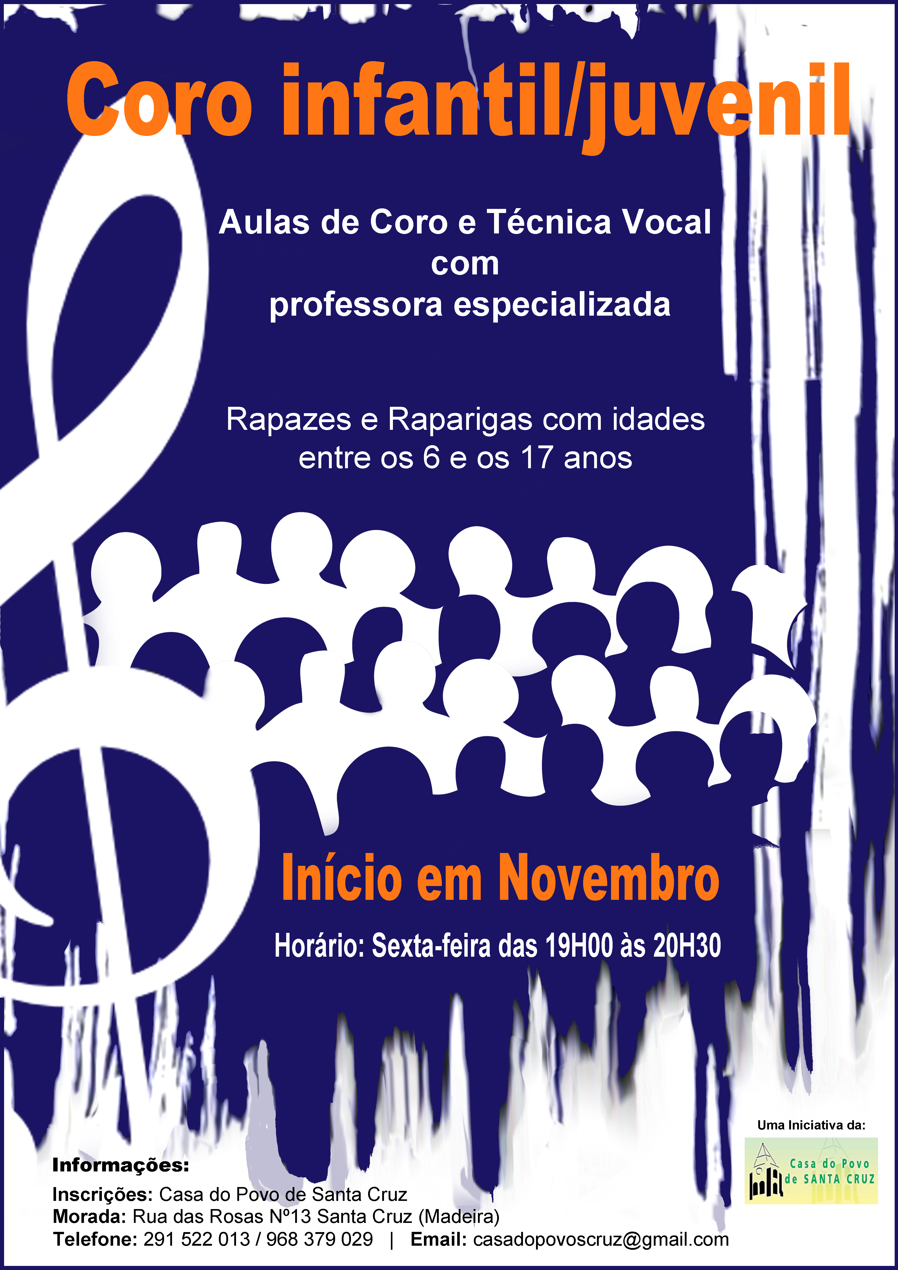 Casa do Povo de Santa Cruz promove aulas de Coro e Técnica Vocal