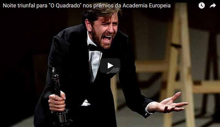 Noite triunfal para “O Quadrado” nos prémios da Academia Europeia  [vídeo]