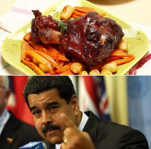 Estepilha, Maduro diz que passou fome no Natal porque Portugal não lhe enviou o pernil…. [ Um bem de “primeira” necessidade]