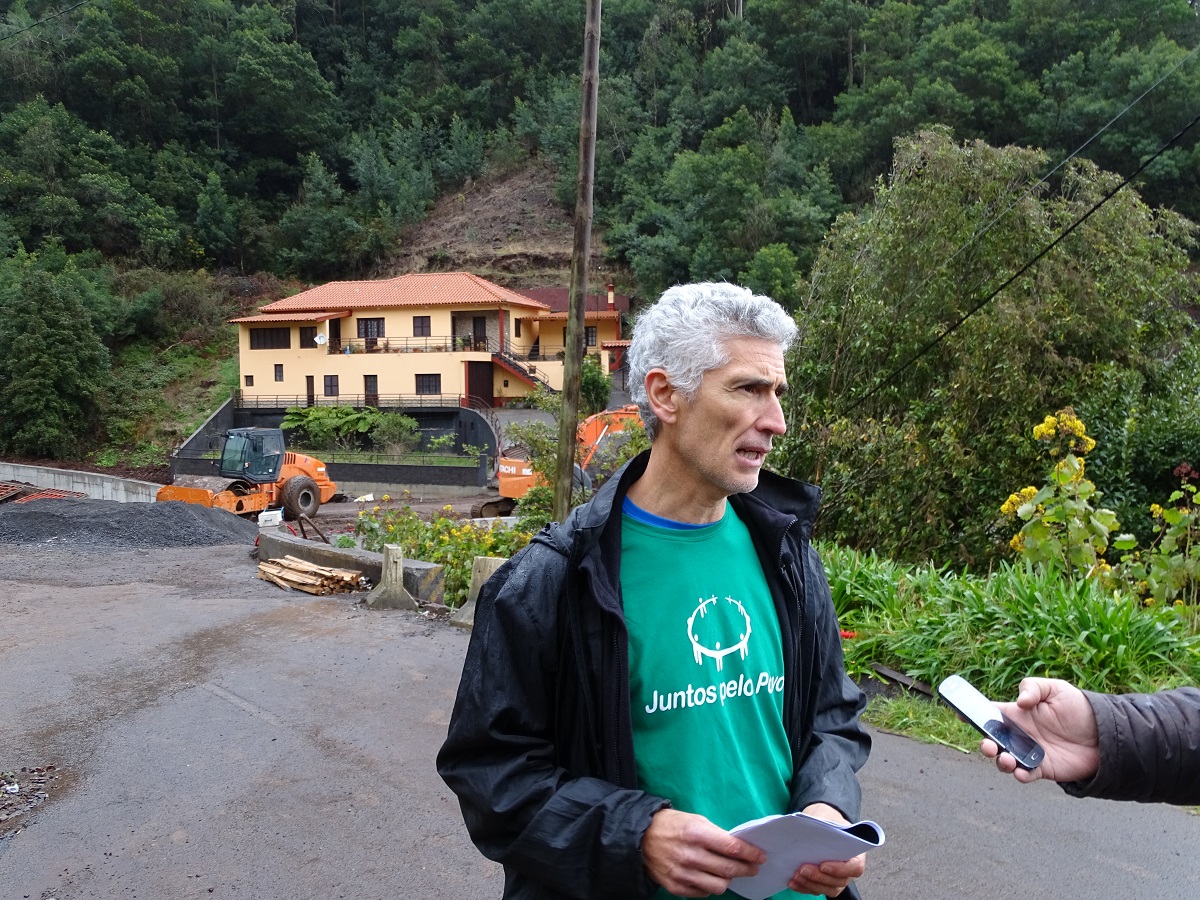 JPP mostra-se preocupado com obras de reconstrução de passagens hidráulicas e muros de suporte entre o Santo da Serra e a Referta