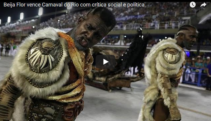 Beija-Flor vence Carnaval do Rio 2018 com crítica social e política [vídeo]