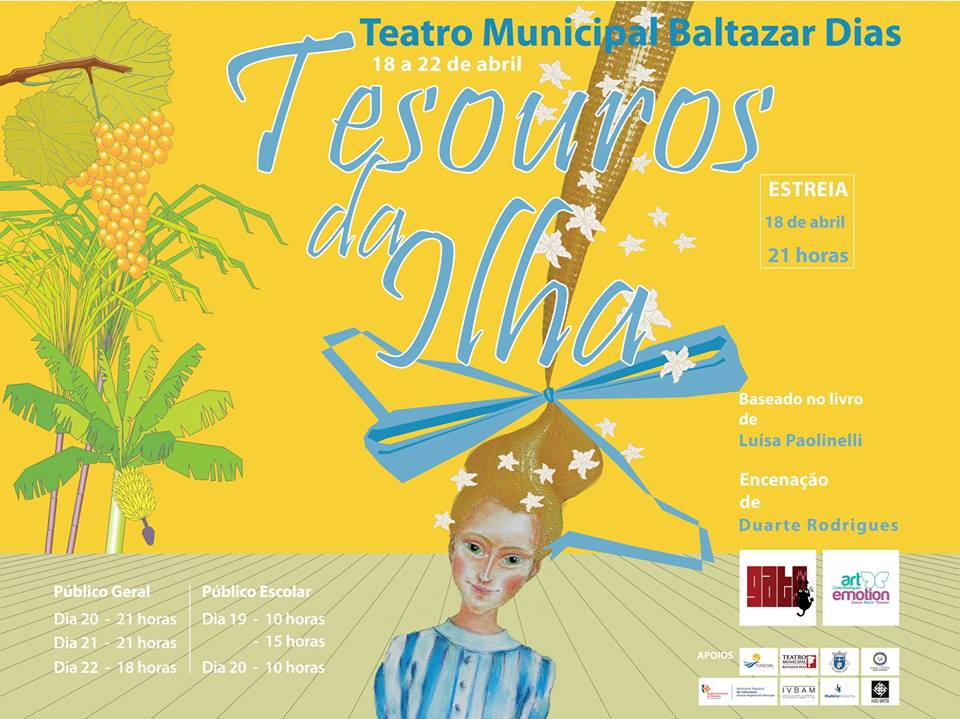 Grupo de Amigos do Teatro (GATO) faz estreia no Teatro Baltazar Dias com “Tesouros da Ilha”