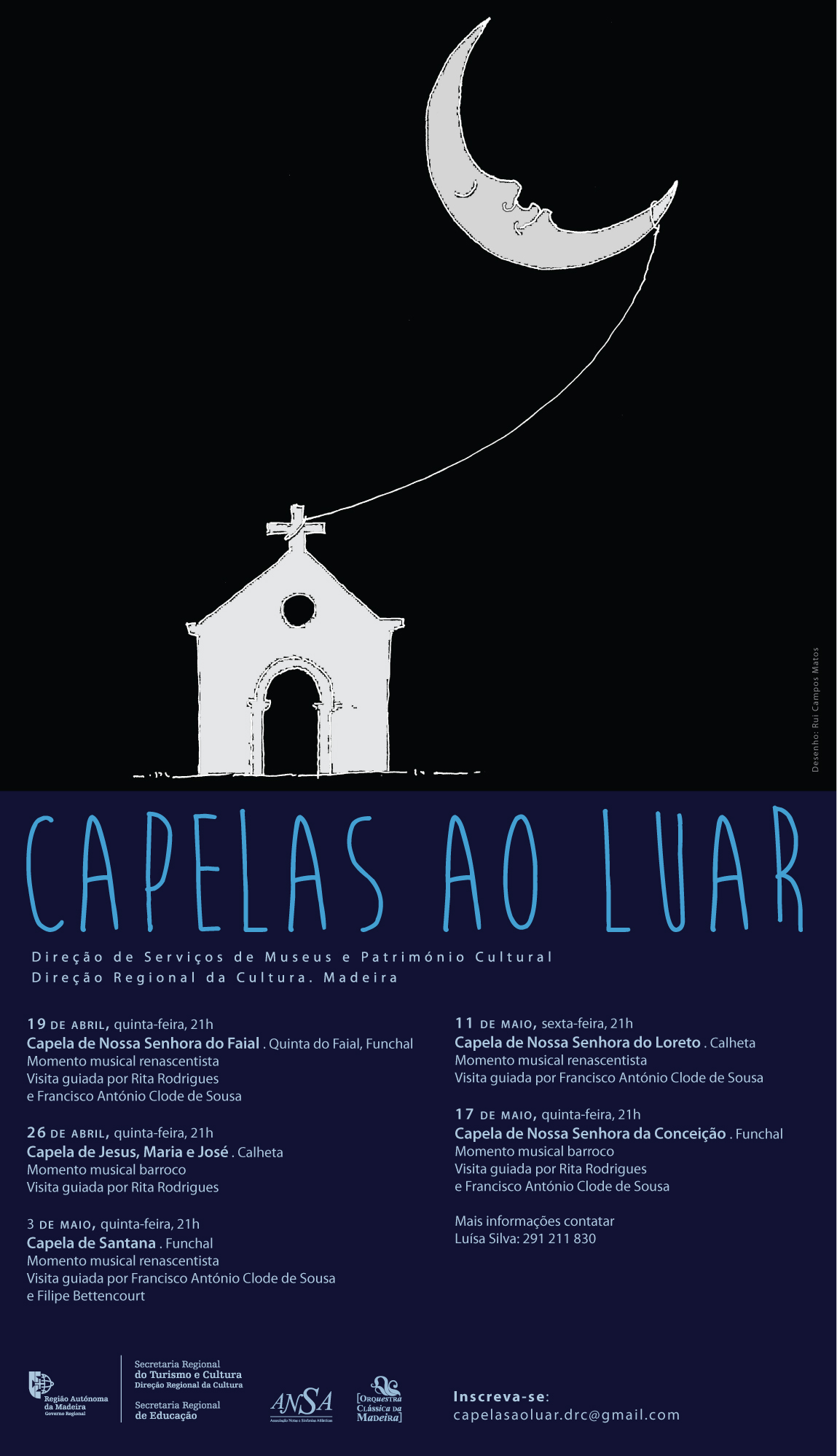 “Capelas ao Luar” continuam no dia 26 de Abril na Calheta