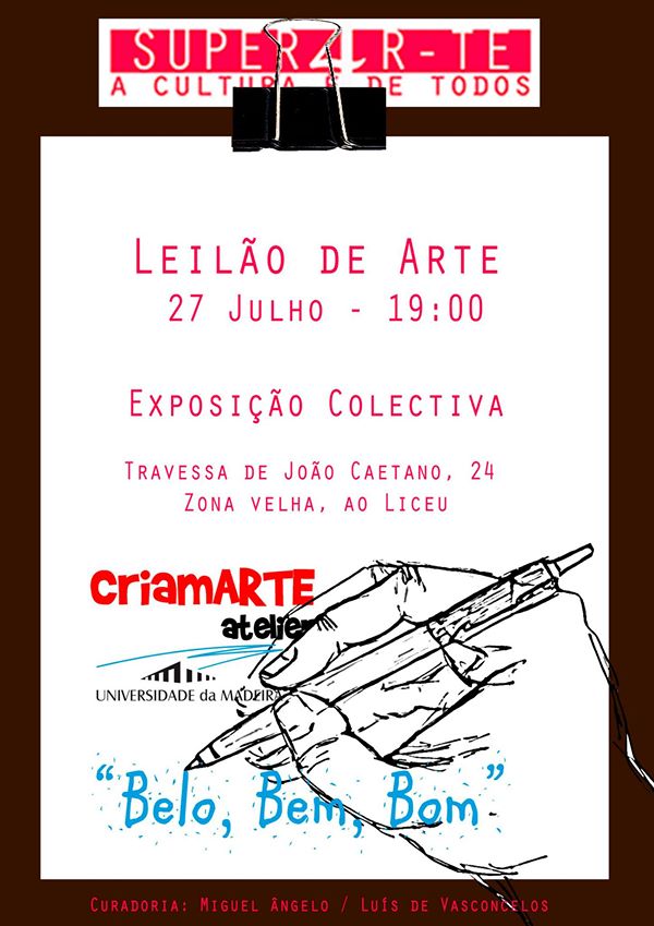 Leilão de arte “Belo, Bem, Bom”