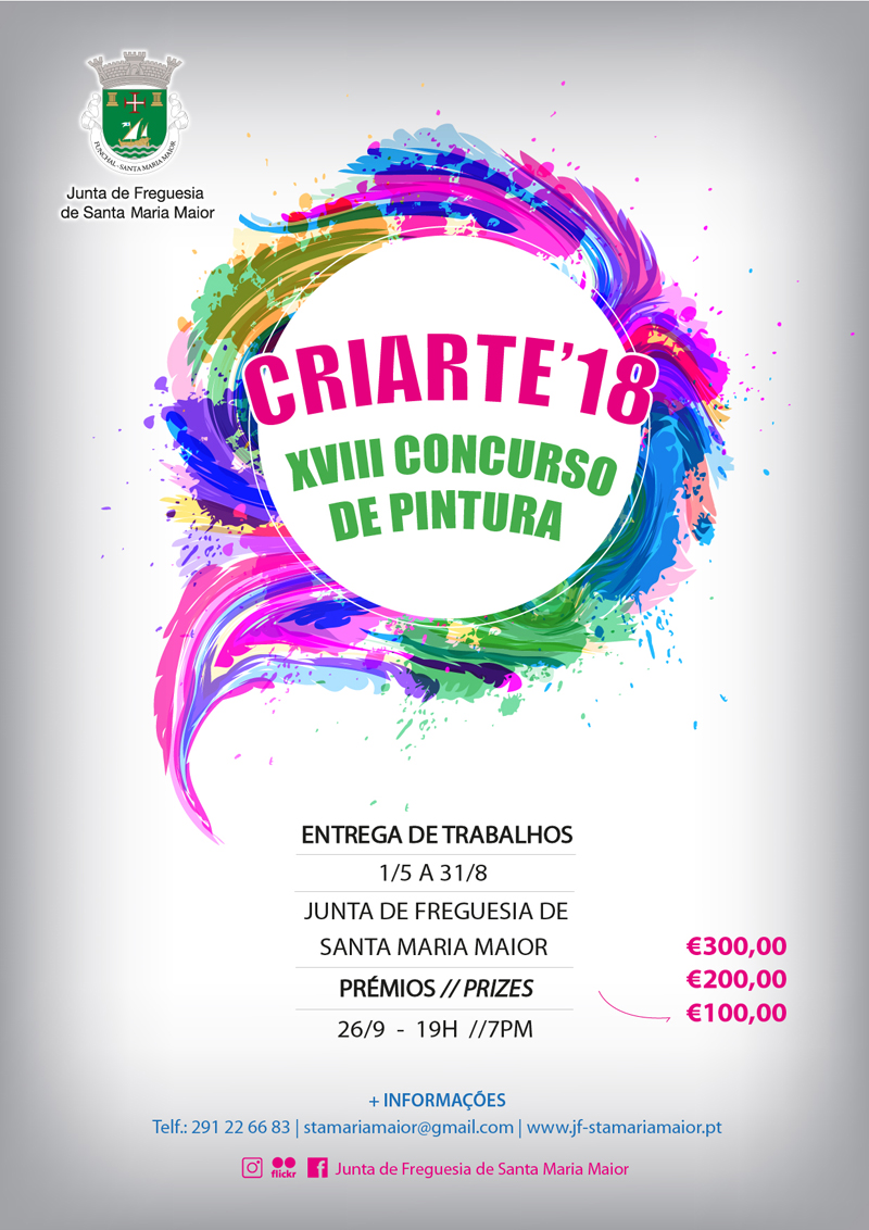 Santa Maria Maior divulga regulamento do XVIII Concurso de Pintura “Criarte”