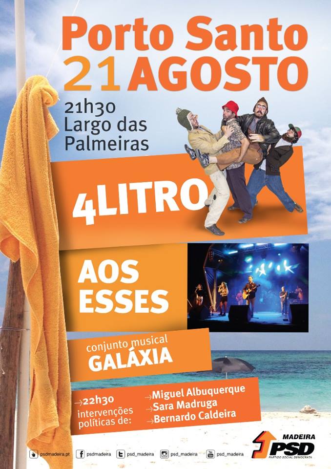 Rentrée política do PSD-M no Porto Santo a 21 de Agosto