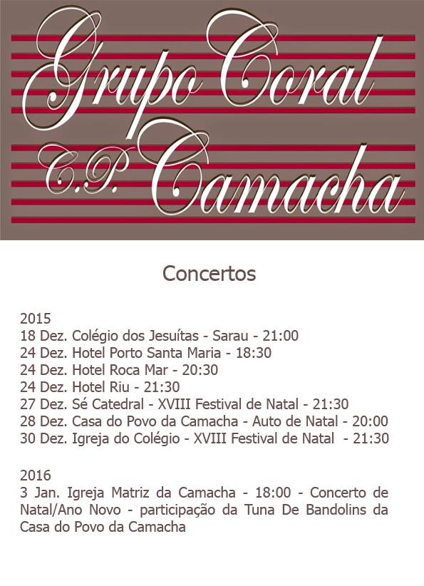 Concertos de Natal do Grupo Coral C. P. Camacha