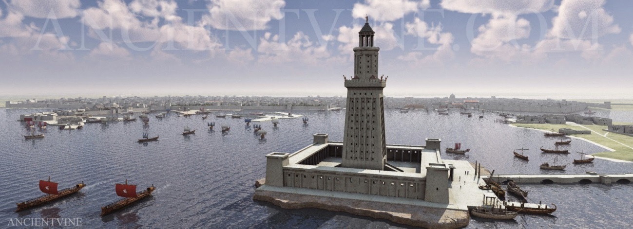 As 7 Maravilhas do Mundo Antigo: o Farol de Alexandria