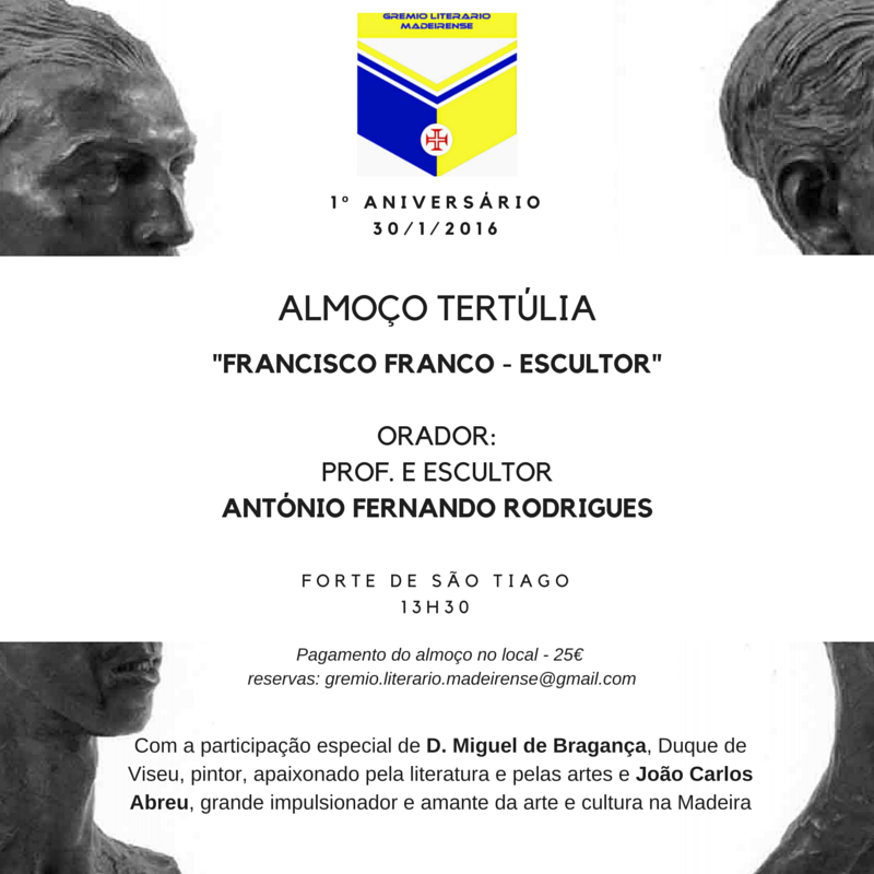 Grémio literário madeirense assinala 1.º aniversário a 30 de Janeiro