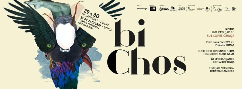 ‘Bichos’ no Teatro Municipal de 29 a 31 de Janeiro