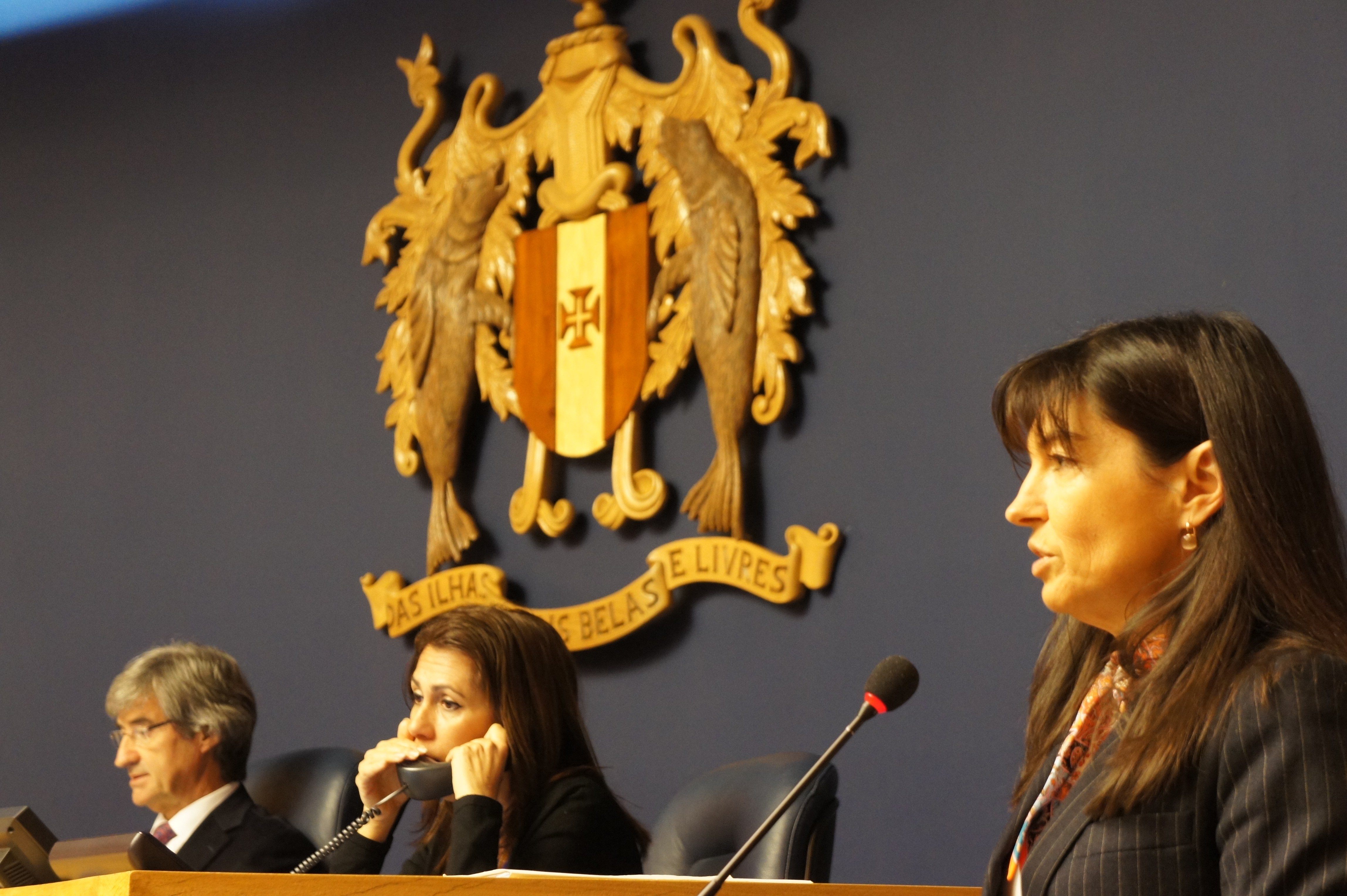 Susana Prada esteve na Assembleia a defender diploma sobre extracção de inertes